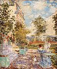 Childe Hassam Famous Paintings - In a French Garden